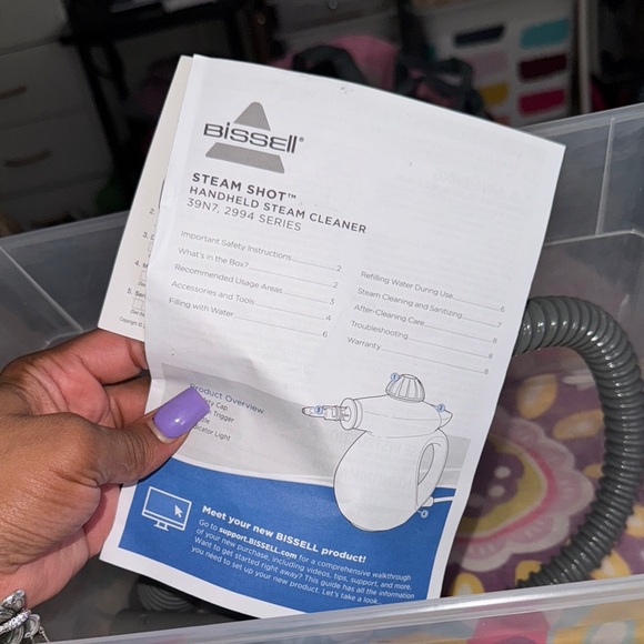 Bissell SteamShot Deluxe Handheld Steamer - Picture 9 of 10